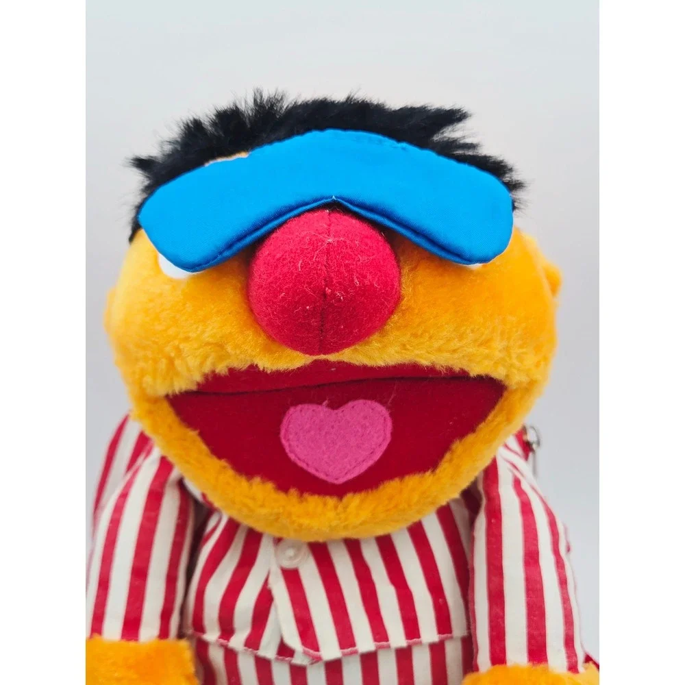 Vintage 1997 Sesame Street Ernie Pajamas Plush Backpack Roma Kids Jim Henson